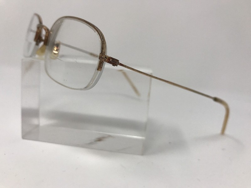 Oliver Peoples Eyeglasses Harvard 52-20-140 Half Rimless Gold G776 gallery