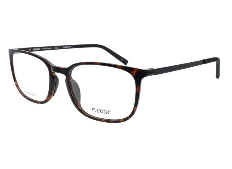 FLEXON EP8012 240 TORTOISE AUTHENTIC TITANIUM EYEGLASSES 55-19-145 MM W/CASE NEW