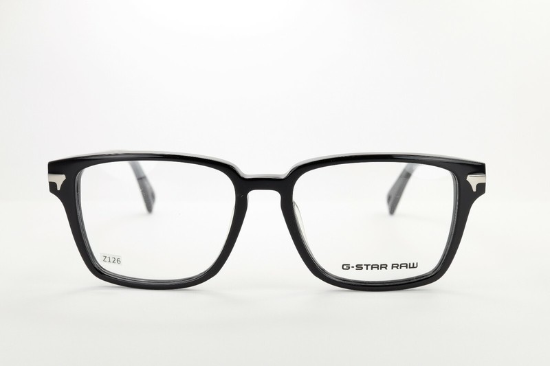 G-STAR RAW GS2620-001 THIN JEFFERS Polished Black 52-17-150 Frames Flex Z126 gallery