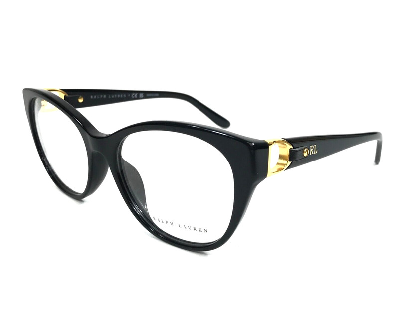 Ralph Lauren Eyeglasses Frames RL6235QU 5001 Black Asian Fit Leather 54-17-140 gallery