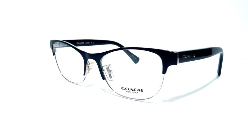 COACH HC 5074T 9239 SATIN BLACK / SILVER RX EYEGLASSES 52-17-135 HC5074 W/CASE gallery