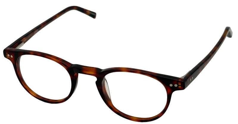 Jones New York Mens Tortoise Round Plastic Eyewear Frame, J516 45mm