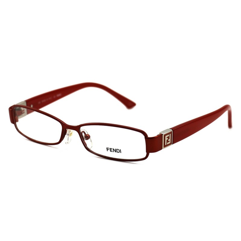 Fendi Womens F904 618 Red Coral Rectangular Eyeglasses Frames 51 x 14 x 130