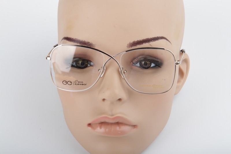 400$ William Morris Black Label Sophia Black Butterfly Metal Women Eyeglasses gallery