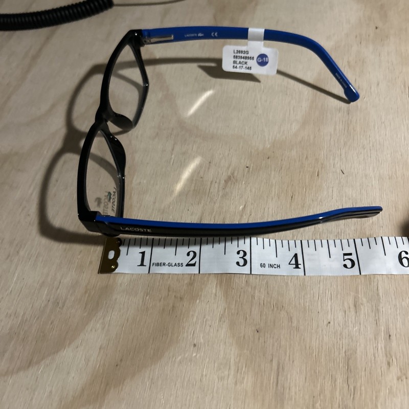 Lacoste Eyeglass Frames Only L2692G 583948955 Black Blue 54-17-145 Glasses gallery