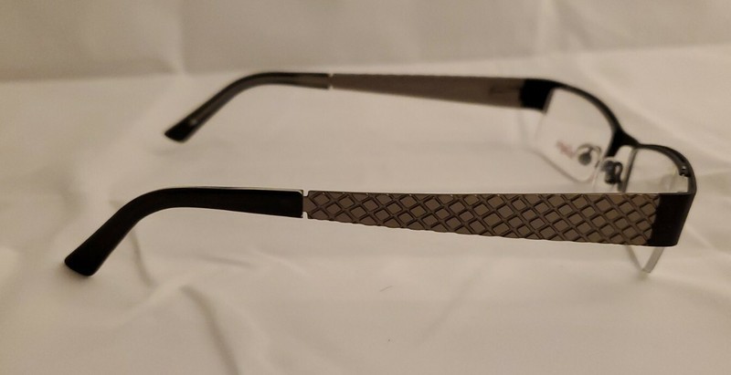 Bellagio B579 C-01 Half Rim Eyeglass Frames 47-18-135 MATTE BLACK gallery