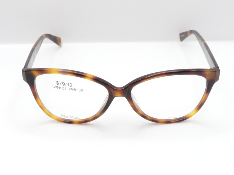 MAX MARA MM 1294 WOMEN’S FULL RIM EYEGLASS FRAMES 05L BROWN LARGE 56-145 NWD*