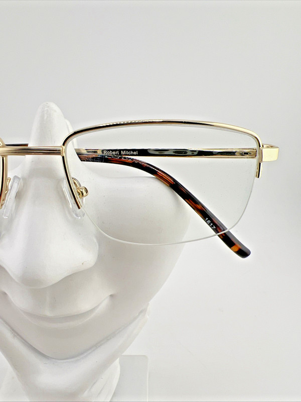 Robert Mitchel RM 20231 Authentic Designer Eyeglasses Frame 55-17-145 Gold gallery