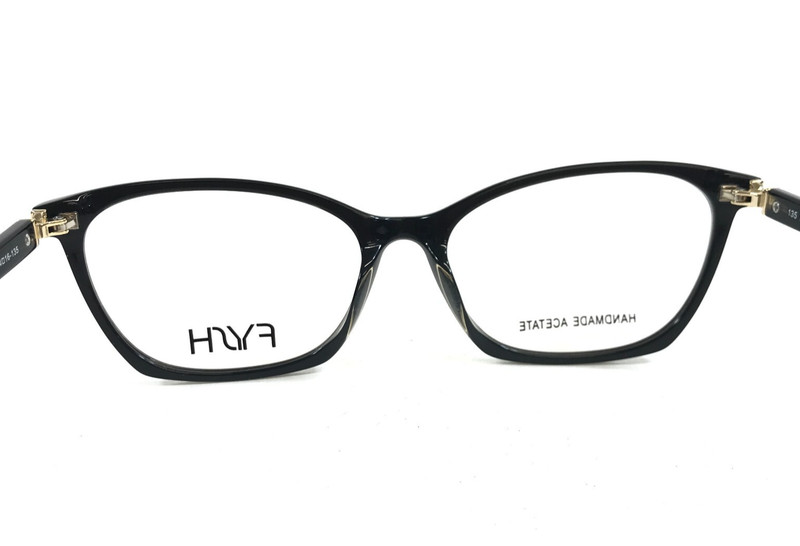 FYSH Eyeglasses Frames 3714 S402 Striped Brown Cat Eye Full Rim 54-16-135 gallery