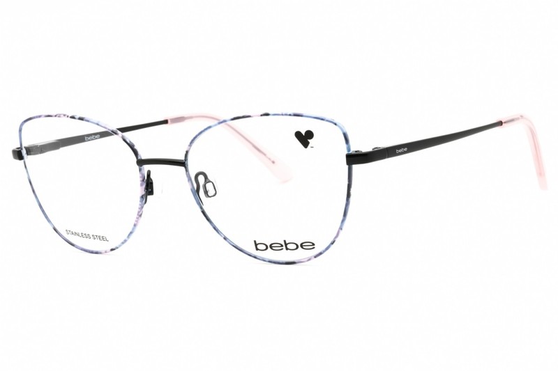 NEW Bebe BB5207 001 Jet Floral Eyeglasses
