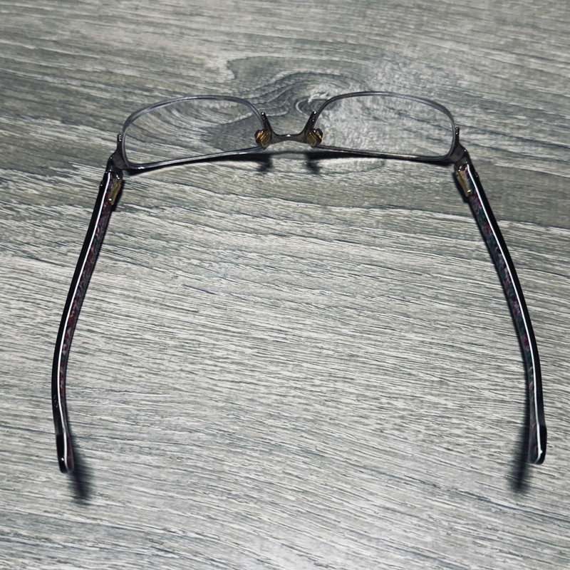 Kate Spade New York Eyeglass Frames Womens 53-15-135 Brown Half Rim Floral gallery