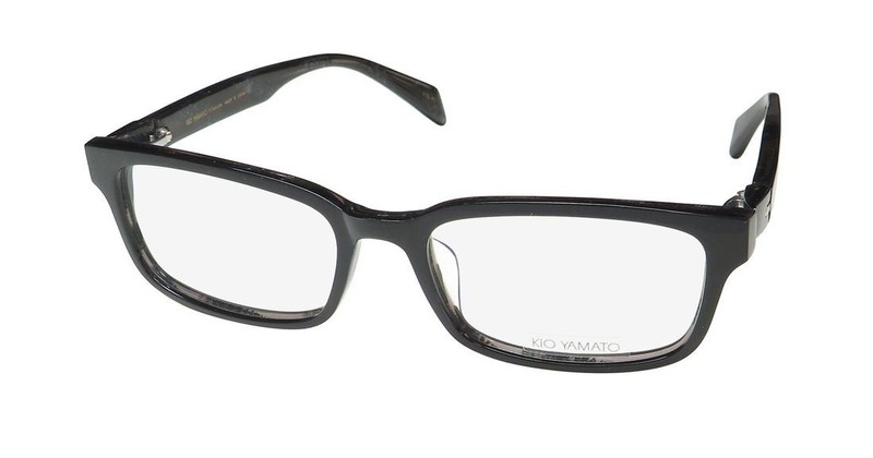 NEW KIO YAMATO KP-163U EYEGLASS FRAME JAPAN 01 FULL-RIM BLACK 52-19-150