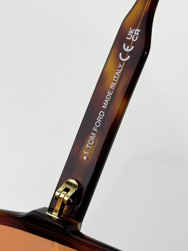 TOM FORD TF884 Orange Lenses Tortoiseshell Frame Eyeglasses 60-18-140 gallery
