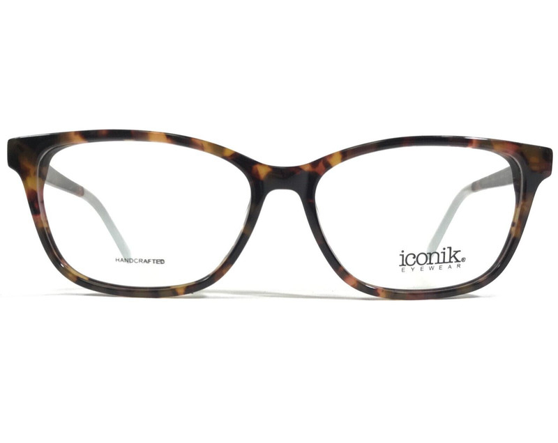 Iconik Eyeglasses Frames Abbey C01 Brown Tortoise Square Full Rim 53-15-140