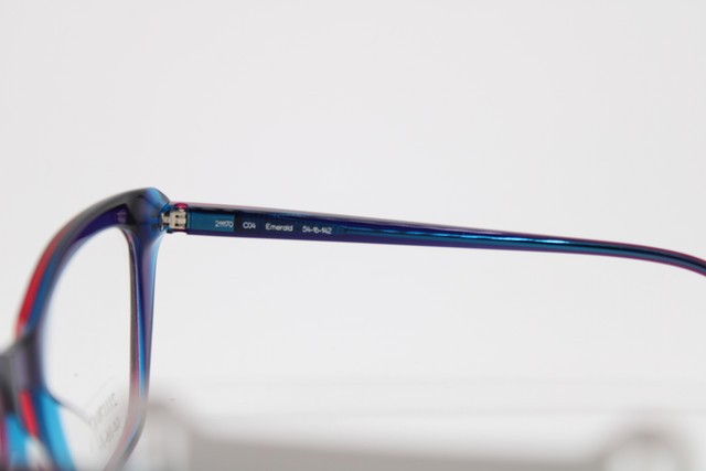 NEW ZEN 21170 C04 EMERALD PURPLE BLUE PINK AUTHENTIC EYEGLASSES 54-16 gallery