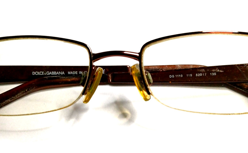 Dolce & Gabbana DG 1110 11 Bronze Half-Rimless FRAME ONLY 52-17 135 gallery