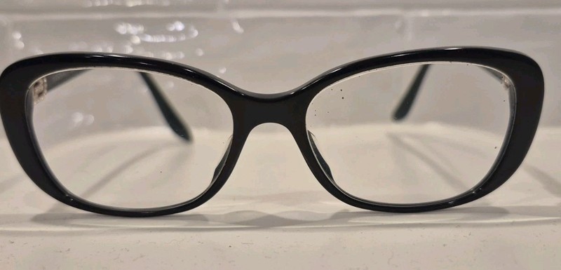VERSACE Eyeglasses MOD. 3234-B GB1 53-16 140 Black & Gold Frames w/ Crystals gallery