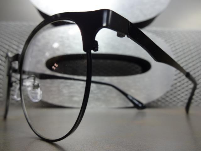 Mens CLASSIC VINTAGE 50's RETRO Style Clear Lens EYE GLASSES Black Fashion Frame gallery