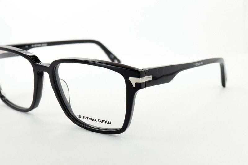 G-STAR RAW GS2620-001 THIN JEFFERS Polished Black 52-17-150 Frames Flex Z126 gallery
