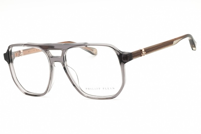 PHILIPP PLEIN VPP084V-9MB-56 Eyeglasses Frame Size 56mm 16mm 145mm GREY Unisex 1