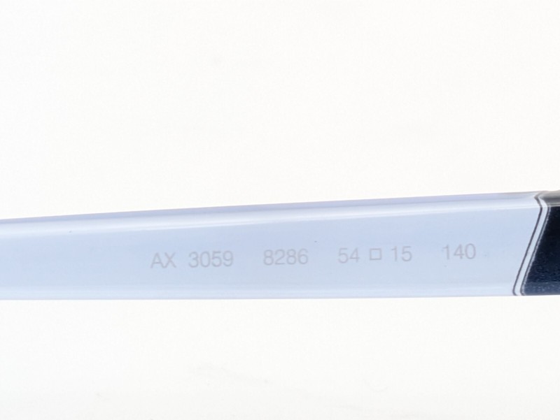 Armani Exchange AX3059 8286 Transp Light Blue/Met Azure Womens Eyeglasses 54mm gallery