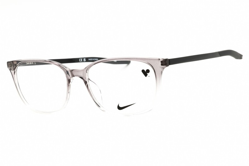 NEW Nike NIKE 7283 035 Dark Grey/Clear Fade 52mm Eyeglasses