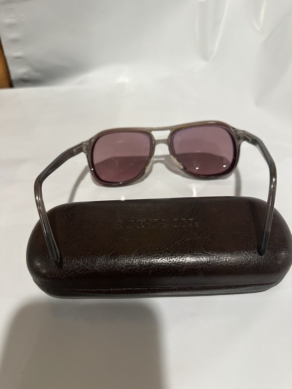VTG 80s Stetson Zyloware Eyeglasses Frames Aviator Oversize Sunglasses w Case gallery