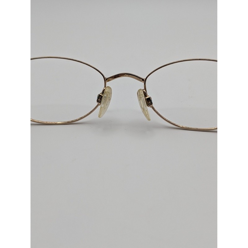 Aristar 6851 Oval Eyeglass Frames Only Gold Tone Blue Accent 49-18-135 gallery