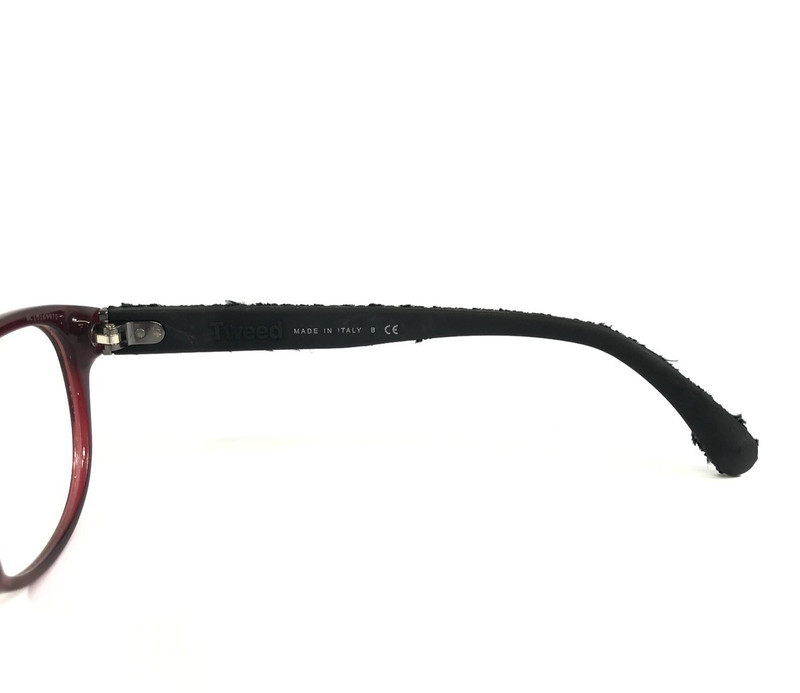 Chanel Eyeglasses Frames 3243 c.539 Red Black Cat Eye Full Rim Tweed 54-16-135 gallery
