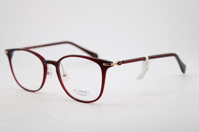 NEW KIO YAMATO KP-215US COL. 03 BORDEAUX GOLD AUTHENTIC EYEGLASSES 53-19