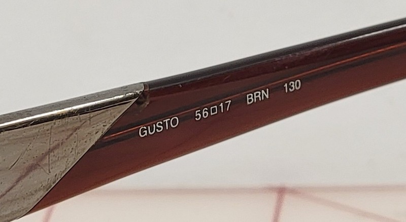 Kata Eyeglasses Frame Japan GUSTO 56-17-130 BRN Full Rim gallery