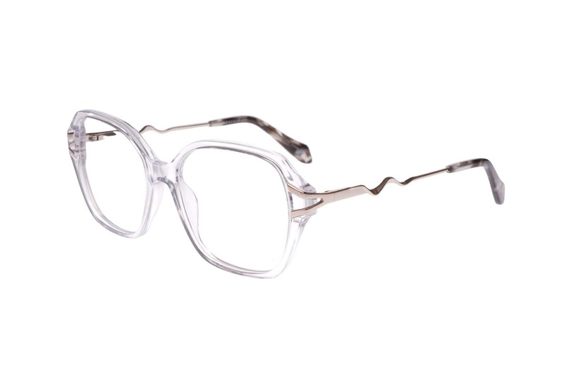 New Villa Ravia Eyewear RV-2630 Crystal Eyeglasses with Wave Temples 54/17/140