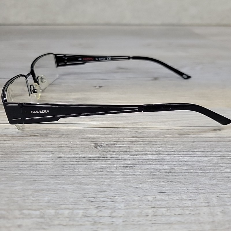 Carrera Safilo CA7564 003 Eyeglasses Black Half Rim 52-19-140 FRAMES ONLY gallery