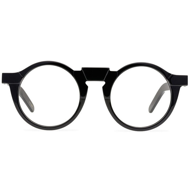 Round Glasses Acetate Eyeglasses Frame Black Schwarz Rund Acetat Brillengestell
