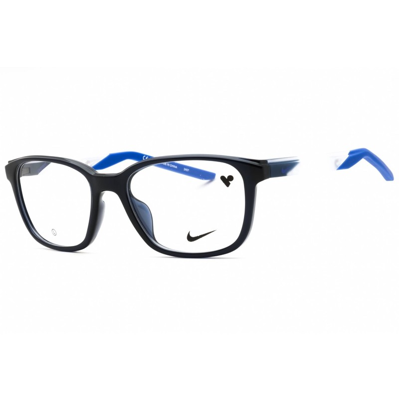 Nike Men’s Eyeglasses Obsidian/Blue Injected Propionate Full Rim Frame 7278 411
