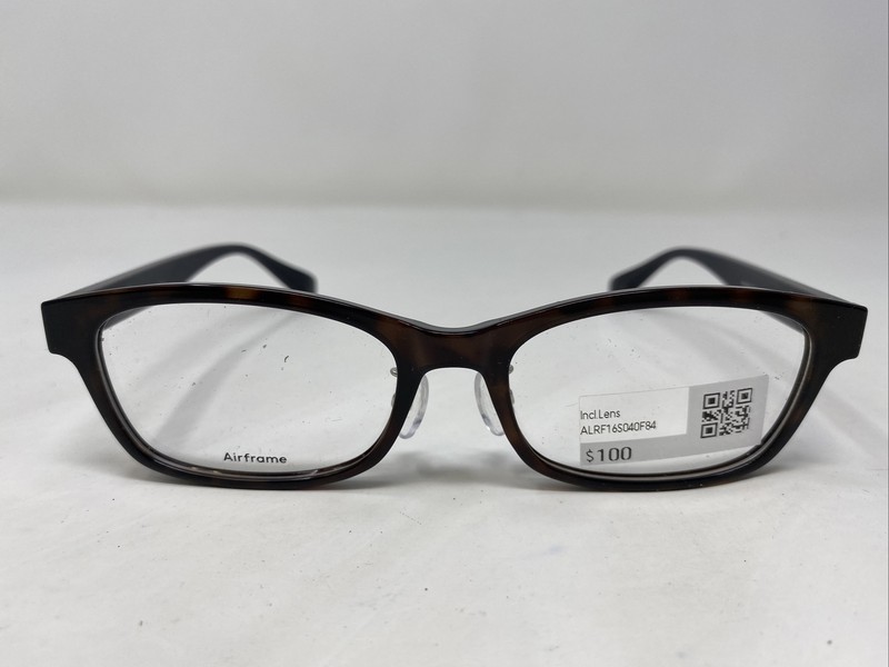 JINS J!NS LEF-16S-040F 84 54-17-143-32 Tortoise/Navy Full Rim Eyeglasses BQ17
