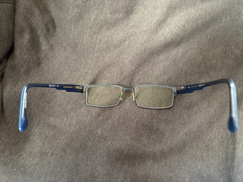 Sean John SJ4058 414 Matte Black Navy Blue Rectangle Eyeglasses Frames 55-17-145 gallery