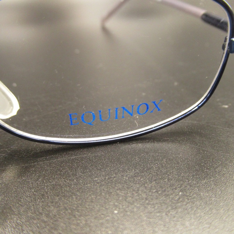 Equinox EQ205 Full Rim Eyeglass Frames 45-18-130 Navy Blue Lavender Unisex gallery