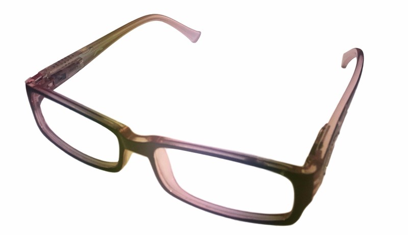 Fabio Alberti Womens Ophthalmic Rectangle Plastic Frame Black Pink 905 2