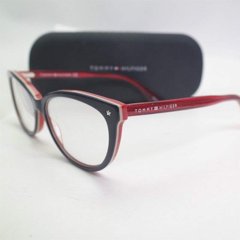 Women's Tommy Hilfiger TH 1553 OTG model Eyeglass frames only Red gallery