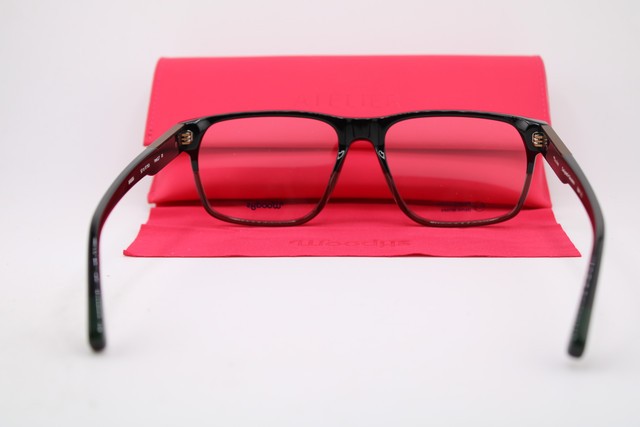NEW WOODYS 240906 PIAGET 01 BLACK GREEN GOLD FADE AUTHENTIC EYEGLASSES 57-17 gallery