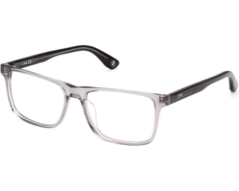 BMW Eyeglasses BW5059-H Grey Crystal 020 Men Rectangle Frames 55-16-150mm RXable
