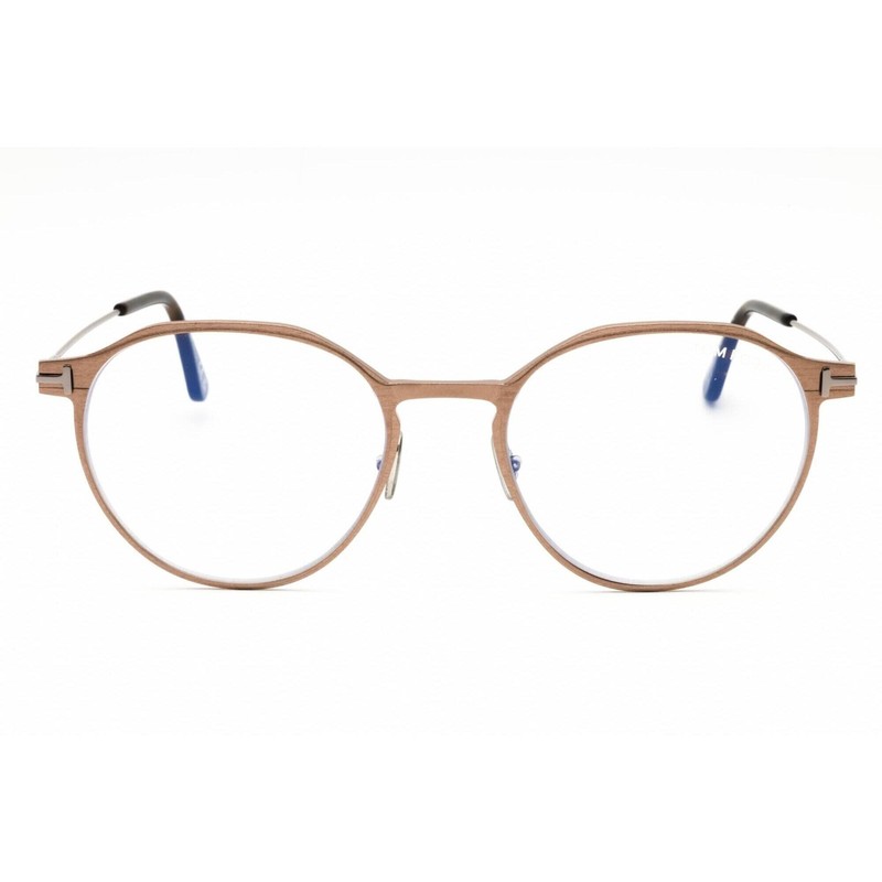 Tom Ford Men's Eyeglasses Matte Light Bronze Metal Full Rim Frame FT5866-B 035 gallery