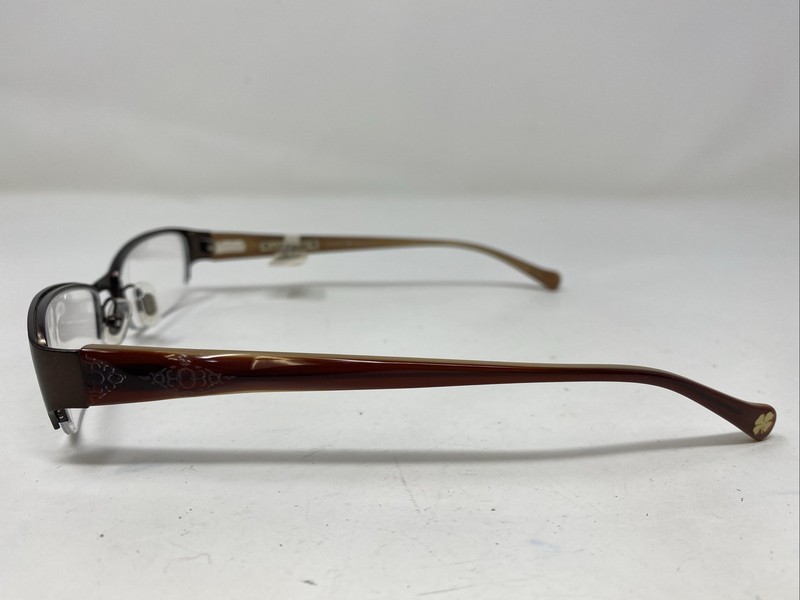 Lucky Brand CASEY BROWN 52-18-135 Metal Half Rim Eyeglasses Frame 375G gallery