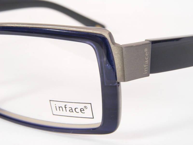 Inface Danish Design if 9142 768 Blue Black UNIQUE RARE EYEGLASSES 54-17-140mm gallery