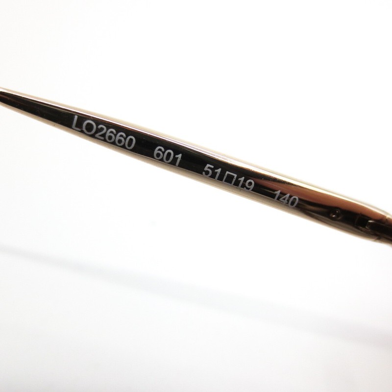 Longchamp Eyeglasses Frames LO2660 601 Clear Pink Gold Cat Eye Square 51-19-140 gallery
