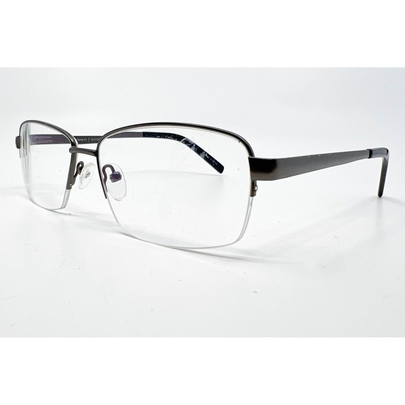 Elements Europa Eyeglass Frames Mens Gunmetal Semi-Rimless EL-366 C3 59-17-150