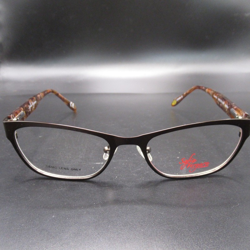 Sofia Vergara Camila 54mm Women’s Eyeglass Frames Brown Tortoise Full Rim