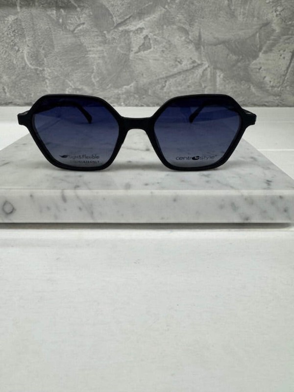 Eyewear CentroStyle F0497 52 002 000 52 18 140 Matt Black +Clip On Blue gradient gallery