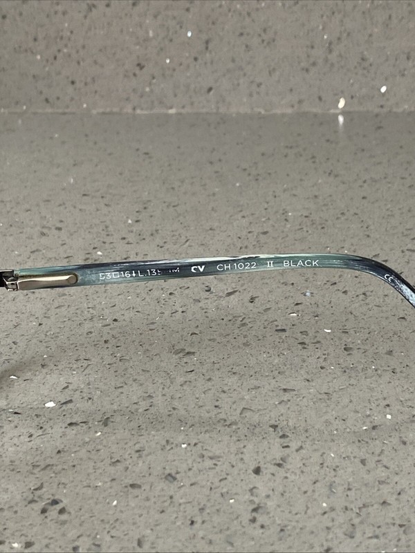 COLE HAAN CH1022 II Eyeglasses Frames ONLY 53-16-135 Black/Blue Teal Marble gallery